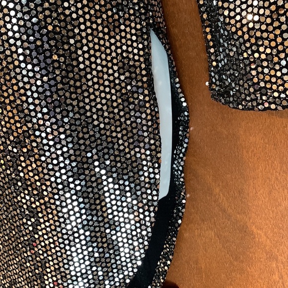 Silver Sparkly Dress with side Slits 🤍 - Picture 4 of 6